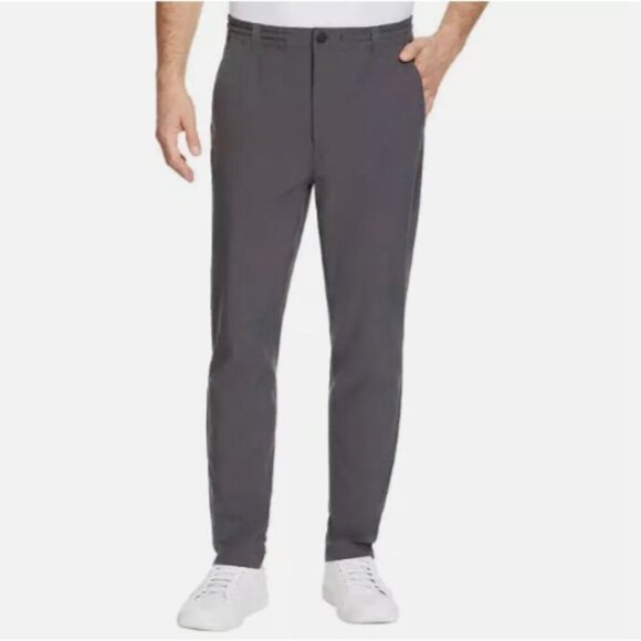 NWOT Marc New York Commuter Pants Mens 36x30 Gray Stretch Waistband Polyester - Picture 1 of 9